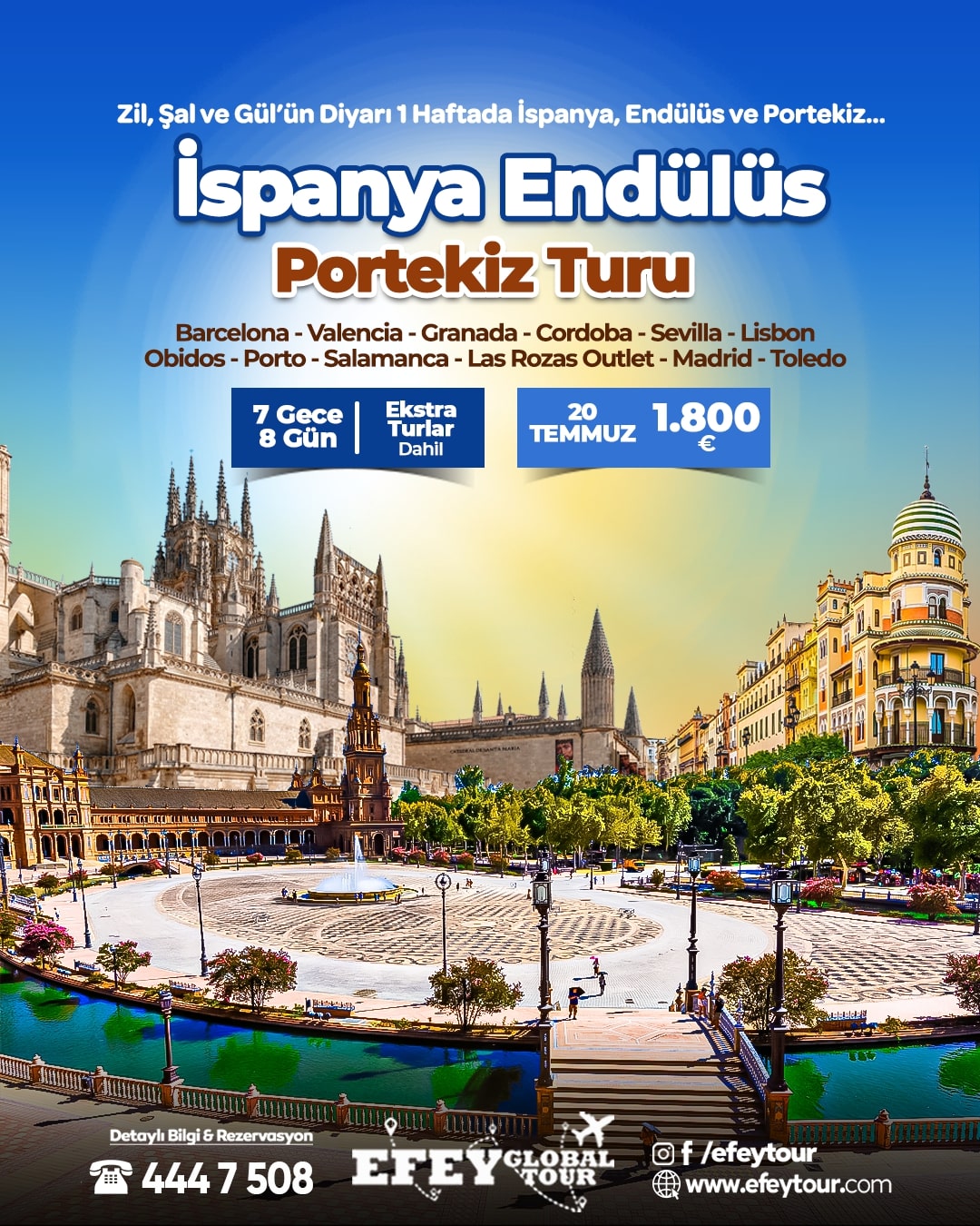 İspanya Endülüs Ve Portekiz Turu