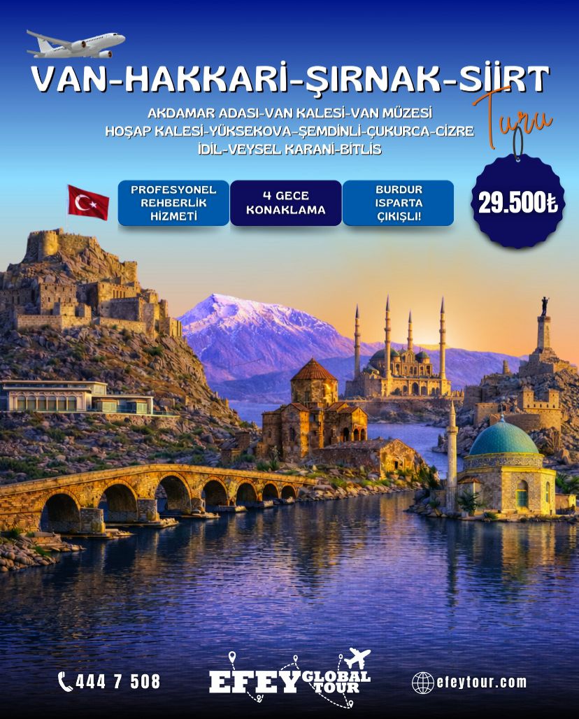 UÇAKLI  VAN-HAKKARİ-ŞIRNAK-SİİRT TURU