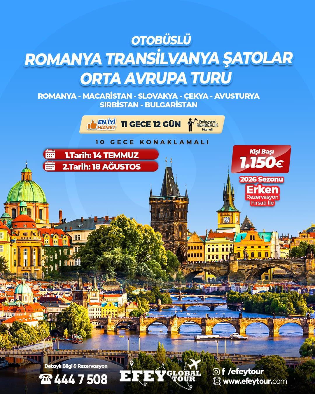 ROMANYA TRANSİLVANYA ŞATOLAR ORTA AVRUPA TURU